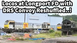 LOCOS at Longport FD with DRS CONVOY Shunted to release DEAD in Tow 66431