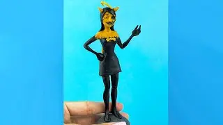 Twisted ALICE ANGEL with clay, sculpture timelapse. Plastilina Tutorial 
