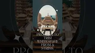 PYTHON PROGRAM TO TRIM WHITESPACE FROM A STRING 