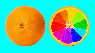 스톱모션 애니메이션을 만족시키는 과일 및 채소 내부 패턴 Patterns Inside Fruits and Vegetables Stop-Motion Animation 6