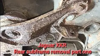 Jaguar XKR project Episode 44 | The votes are counted, so let's drop the rear subframe part one