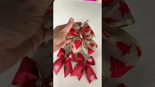 Как сделать елочный бант своими руками | Новогодние декорации