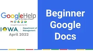 Beginner Google Docs
