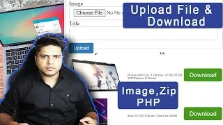 How to upload image file and download using the  PHP and MYSQL | Zip File upload and download
