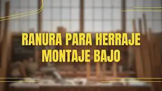 Ranura para el herraje sistema corredizo montaje bajo