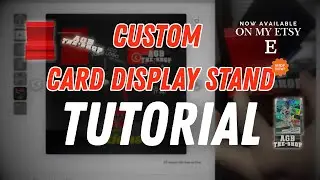 How to add your logo or text to the Customizable Card Display Stand