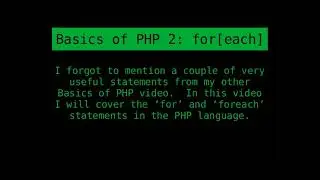 Basics of PHP Programming (Part 2 of 2)