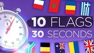 Guess 10 Flags in 30 Seconds! ⚡ Lightning Fast Quiz ⚡