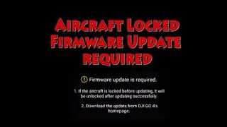 Aircraft Locked Update Required on DJI Mavic - How to be fixing it