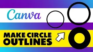How to Make a Circle Outline in Canva