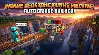 How To Build An Automatic Bridge Builder Machine In Minecraft