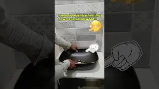 counter top wash basin fitting #plumbing #washbasin #shorts #youtubeshorts #plumber