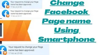 How to change Facebook page name with your phone/Facebook page name change 