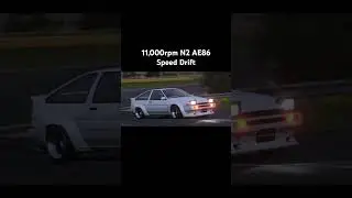 Gran Turismo 7 11,000K rpm N2 AE86 Drift.           #simracing #gaming #drift #gt7 #ae86 #initiald