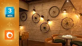How to do Interior Design of a Restaurant - 3Ds Max + Corona Renderer
