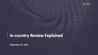 In-country Review Explained