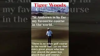 Tiger Wood on the Old Course St Andrews