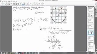Circles in the Coordinate Plane 2015