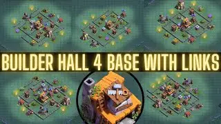 BUILDER HALL 4 BASE WITH LINK ! BEST BUILDER HALL 4 BASE LINKS!  clash of clans builder hall 4
