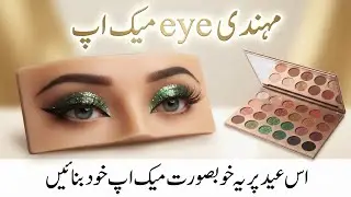 makeup learning at home | mehndi eye makeup tutorial on dummy @Mahrozmakeup