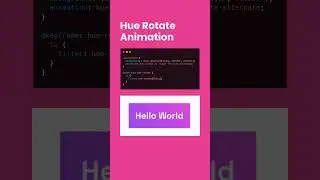 The hue-rotate is a filter function in CSS that allows to change the hue value of an element