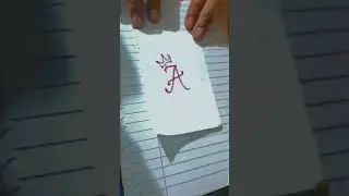 How To Write letter A in Decorative way | letter A in calligraphy | #trending  OHUHU Markers
