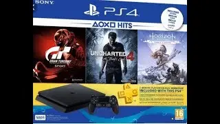 Unboxing PS4 Slim 500GB+Gran Turismo+UNCHARTED 4+Horizon zero dawn [2019]