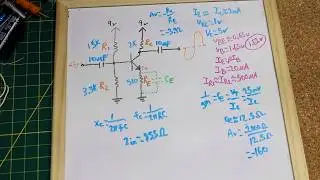 Common Emitter Calculations and Circuit Demo