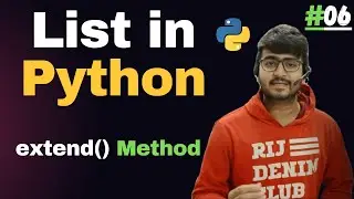 extend() Method in Python List | List in Python Tutorial 06 | Code Marathi