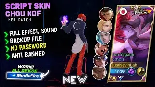 NEW Script Skin Chou KOF Iori Yagami Terbaru || No Password || Full Effect Voice