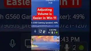 Adjusting Volume is Much Easier in Win 11 