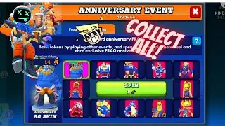 Frag Anniversary event ! All skin's unlock  😍 free | Frag pro shooter 3rd anniversary