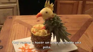 How to make a parrot with a pineapple