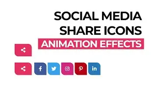 CSS Social Media Share Icons - Using FontAwesome Icon