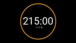 215 Minute Timer with Alarm /iPhone Timer Style