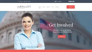 Political Candidate WordPress Theme by ZEMEZ Website Template - 64669