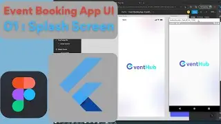 01 : Splash Screen | Event Booking App UI Kit in Flutter | Figma Design to Flutter UI