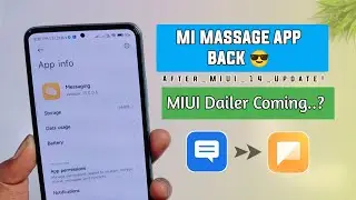 Finally🔥 Mi Massage App Is Back In India After MIUI 14 Update | MIUI Dailer Coming Ind India?