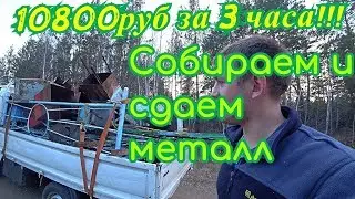 10800 руб. За 3 часа! Металла сбор на ура!!!