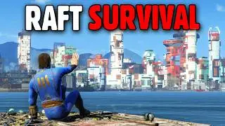 Fallout 4 Survival, But I'm Stranded on a RAFT