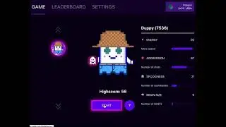 GotchiShooter - a minigame for the Aavegotchi Gaame Jaam Sept.1-5 2021. Go Go Duppy!
