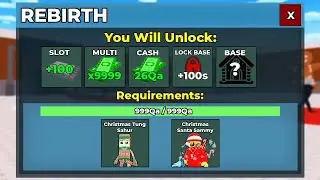 I Unlocked the CHRISTMAS REBIRTH in Steal a Brainrot!