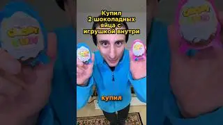 Купил два киндера с игрушкой внутри 