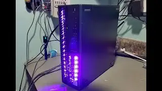 Dell OptiPlex 3080 with RX 6400 and Corsair RGB hack.