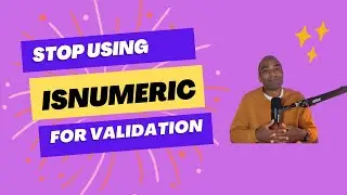Stop using IsNumeric for data validation