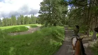 Horseback Spray river ride 360
