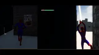 Spider-man UE4 Testing Web Zip and Web Swing
