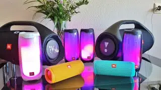 4x JBL PULSE 4 + 2x JBL BOOMBOX 2 + 2x JBL FLIP 5