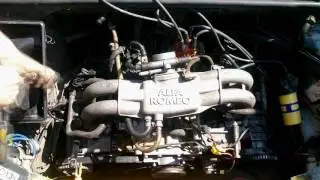 Установка ГБЦ и впускного колетора на двигатель. Alfa Romeo 33.