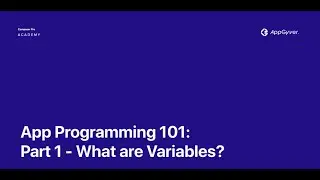 No-code App Programming 101 — Part 1 — What are Variables?